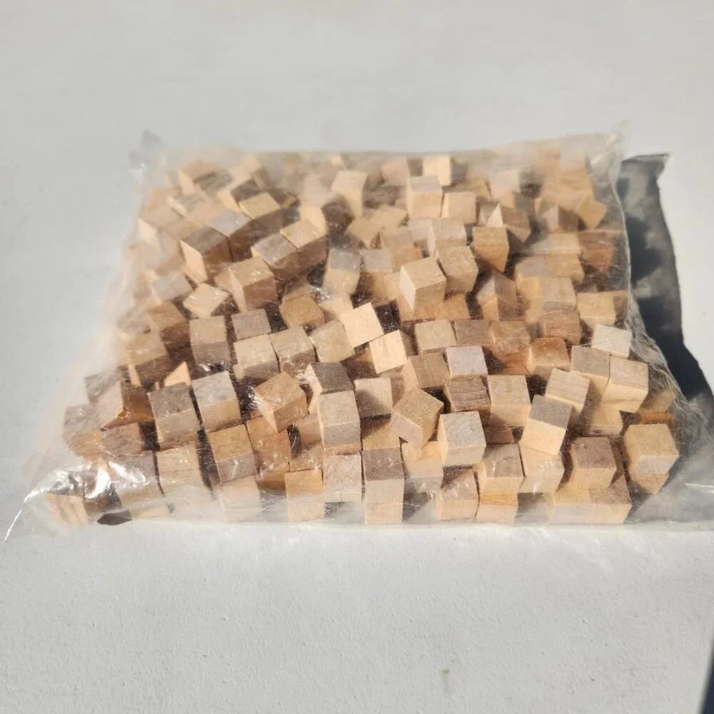 500 DIY Craft Supplies Wooden Cubes 1/2-inch Blank Wooden Blocks Unfinished Wood